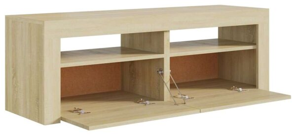 VidaXL TV-szekrény - Sonoma Tölgy - 120cm LED-es