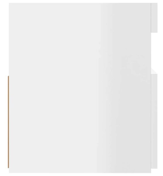 VidaXL TV-szekrény - Fehér Magasfényű - 120cm LED-es
