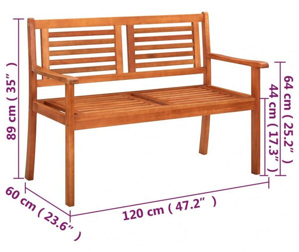 VidaXL Kert Pad - 2 Személyes - 120cm