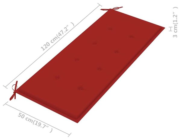 VidaXL Eukaliptuszfa Kerti Pad - 2 Személyes - 120 cm