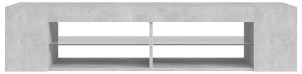 VidaXL TV-szekrény - LED világítás - Betonszürke - 135cm