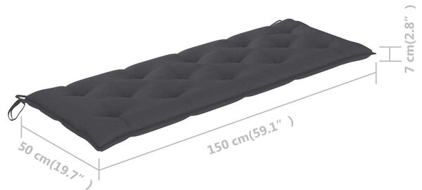 VidaXL Kerti Pad - Eukaliptuszfa - 3 Személyes - 150 cm