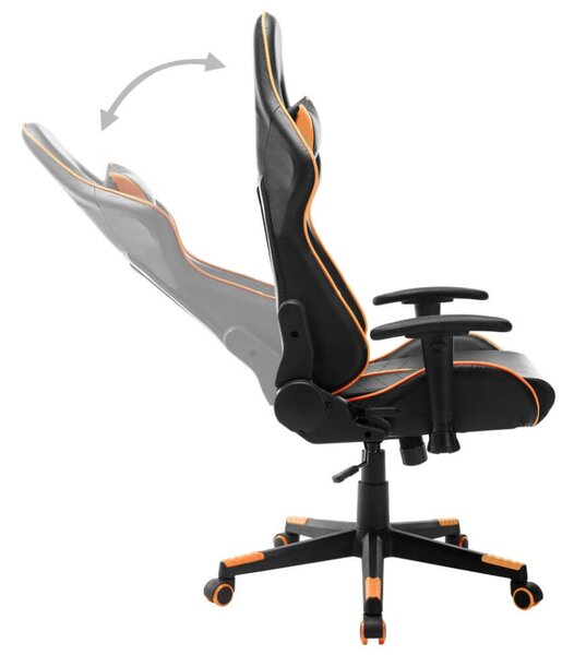 VidaXL Gamer Szék - Fekete-Narancssárga