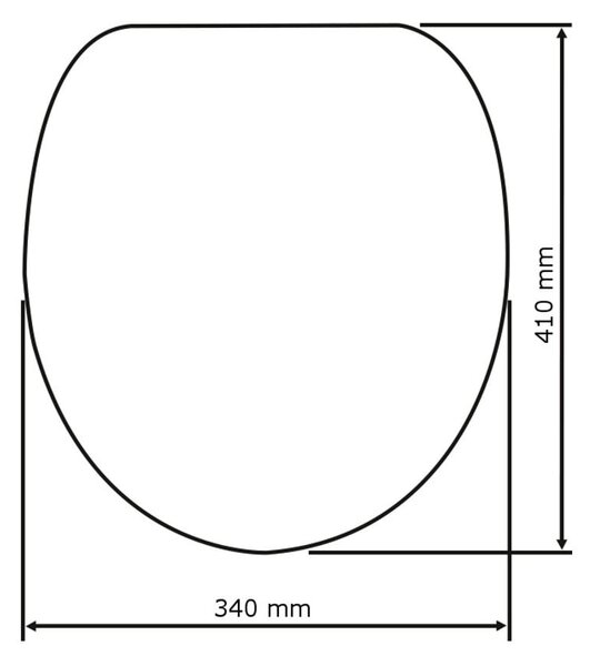 WC-ülőke 37 x 42,5 cm Bamboo – Wenko