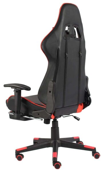 Gamer Szék - Piros - Lábtartóval