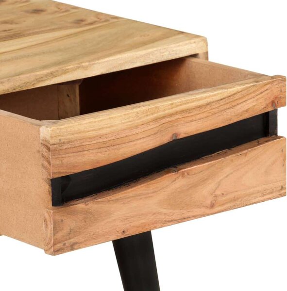 VidaXL tömör akácfa dohányzóasztal 88 x 50 x 42 cm