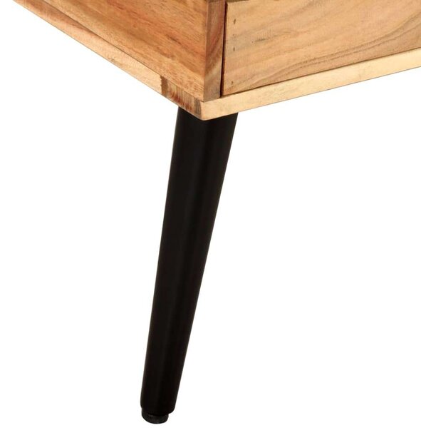VidaXL tömör akácfa dohányzóasztal 88 x 50 x 42 cm
