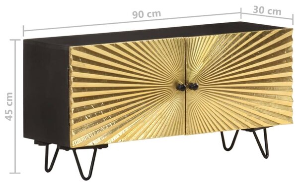 VidaXL tömör mangófa TV-szekrény 90 x 30 x 45 cm