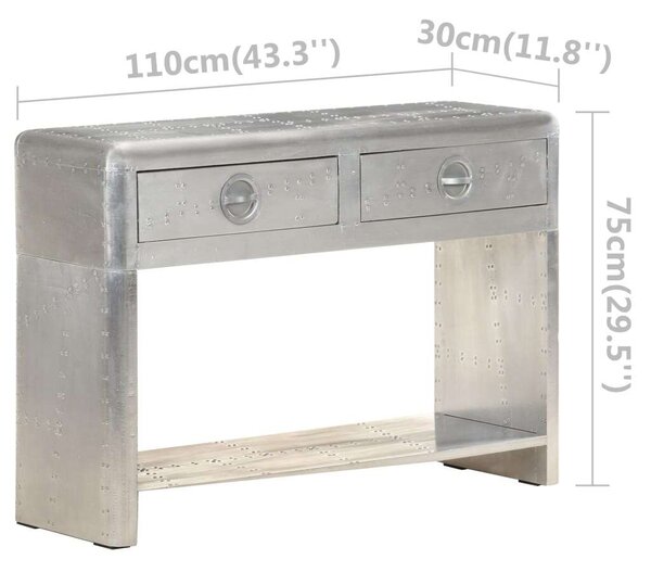VidaXL fém repülős tálalószekrény 110 x 35 x 75 cm