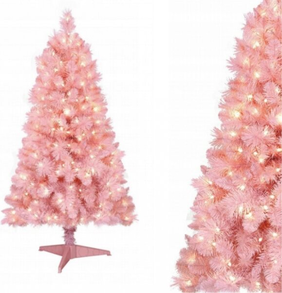 Rózsaszín karácsonyfa - Jegenyefenyő 150cm Classic