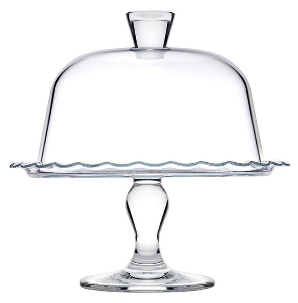 Pasabahce Patisserie talpas tortatál búrával 26.4 cm