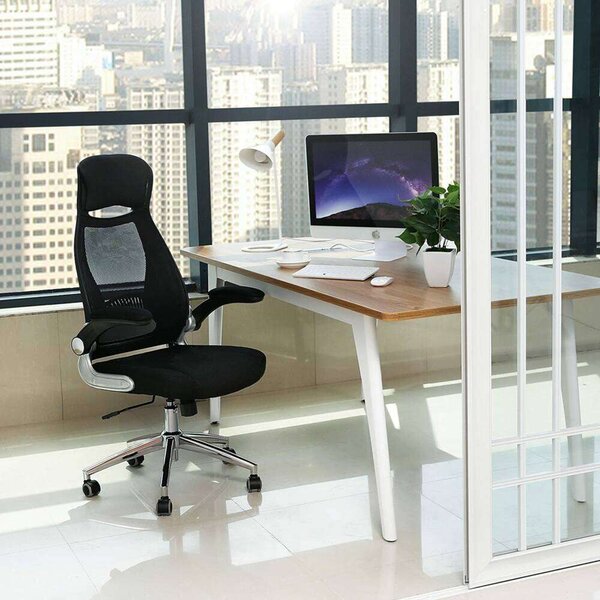 Songmics Irodai Forgószék - Ergonomikus Hálós Szék - Fekete