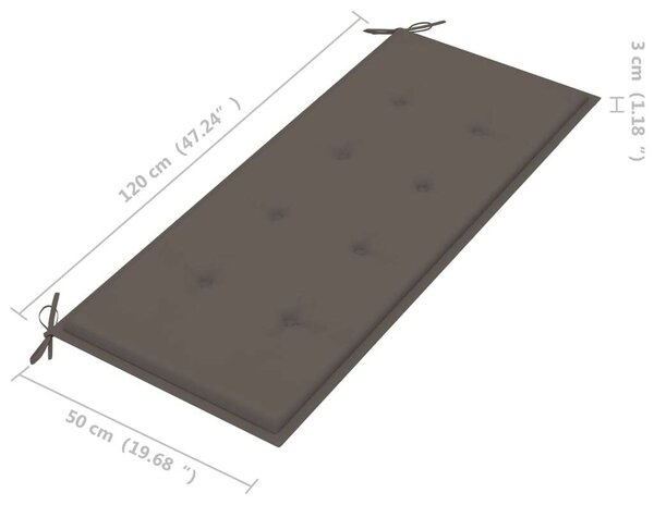 Bambusz Kerti Pad - Összecsukható - 118 cm