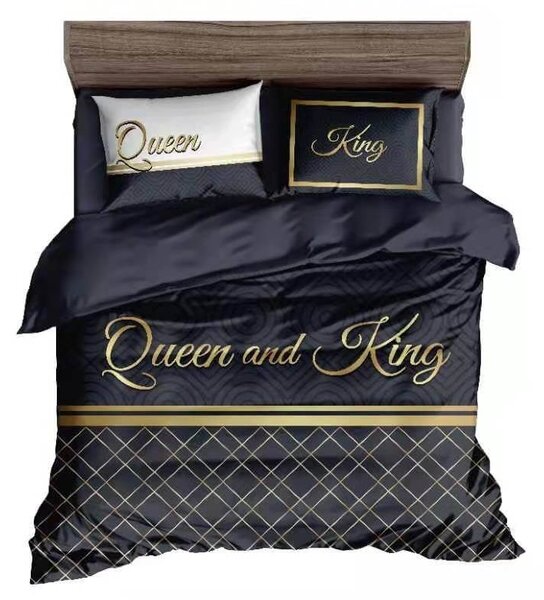 Alexander King Queen Ágyneműhuzat 3 részes 140 x 200 cm fekete