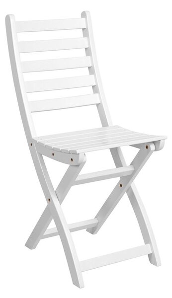 LODGE összecsukható szék fehér, 2 db