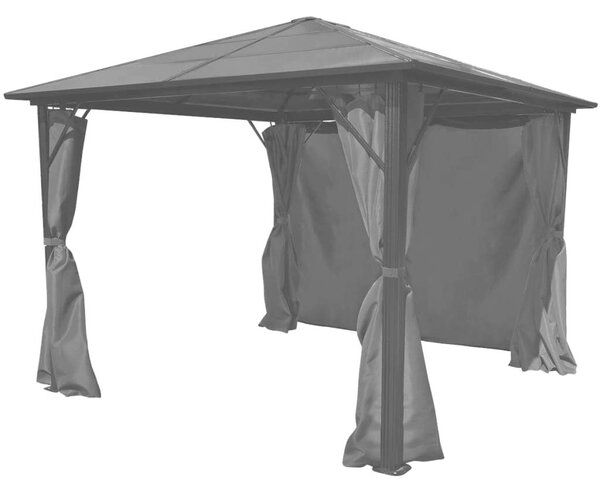 VidaXL Kerti Pavilon - Alumínium - 300x300cm