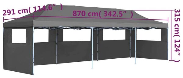 VidaXL Összecsukható Rendezvénysátor - 3x9m