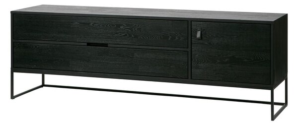 Fekete kőrisfa TV-állvány 180x61x44 cm Silas – WOOOD
