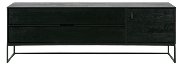 Fekete kőrisfa TV-állvány 180x61x44 cm Silas – WOOOD