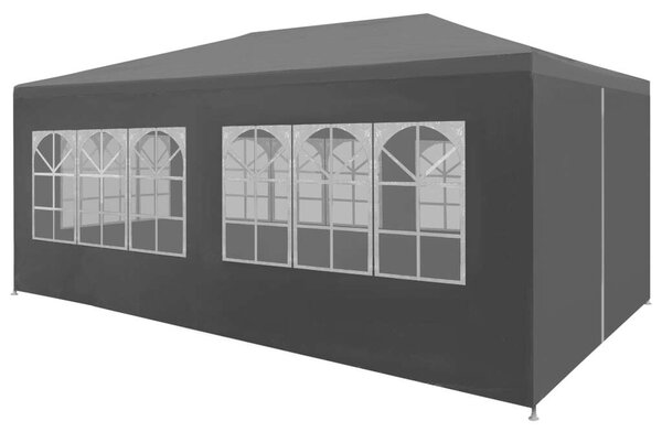 VidaXL Parti Sátor - Polietilén - 3x6m - Antracitszürke