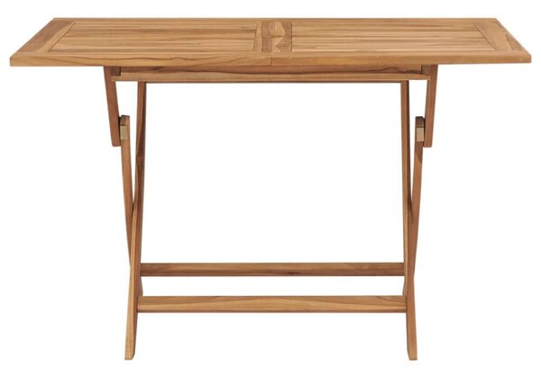 VidaXL Teakfa Összecsukható Kerti Asztal - 120x70x75 cm