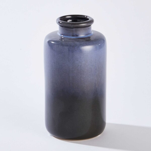 NORDIC SEA mini kerámia váza, kék 8 cm