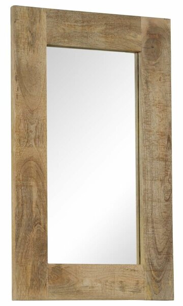 VidaXL tömör mangófa keretű tükör 50 x 80 cm