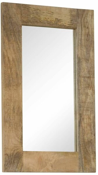 VidaXL tömör mangófa keretű tükör 50 x 80 cm