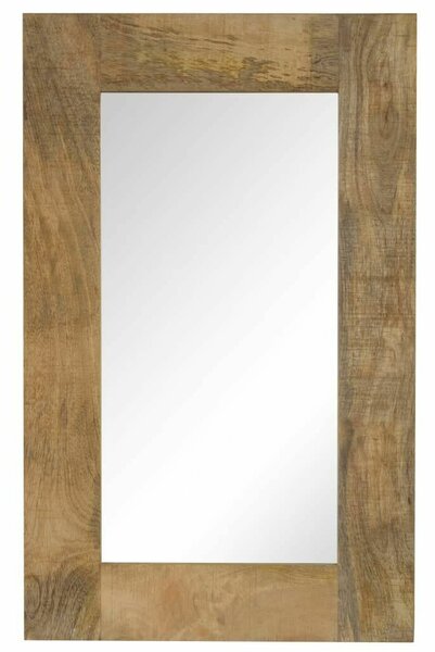 VidaXL tömör mangófa keretű tükör 50 x 80 cm
