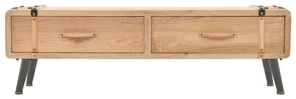 Fenyőfa TV-szekrény - Rusztikus - 120x33x35 cm