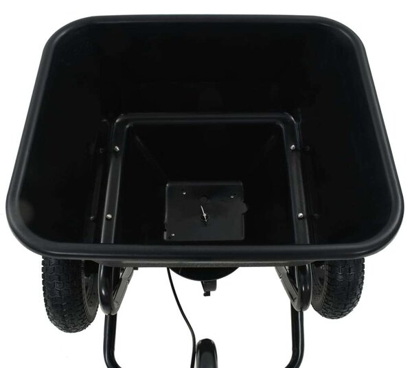 VidaXL vontatható sószóró kocsi PVC/acél 125 x 74 x 79 cm 45 literes