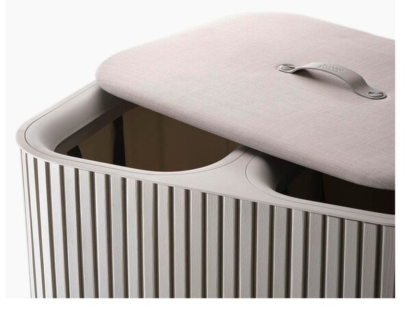 Bézs bambusz szennyeskosár 2x45 l Tota Luxe – Joseph Joseph
