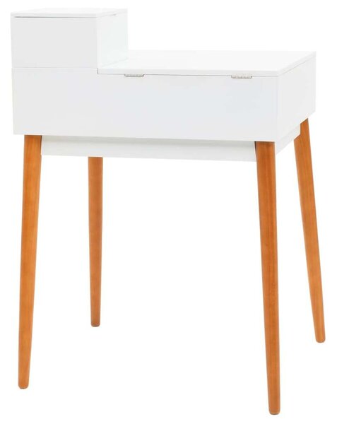VidaXL Sminkasztal Tükörrel - Fehér - 60x50x86 cm