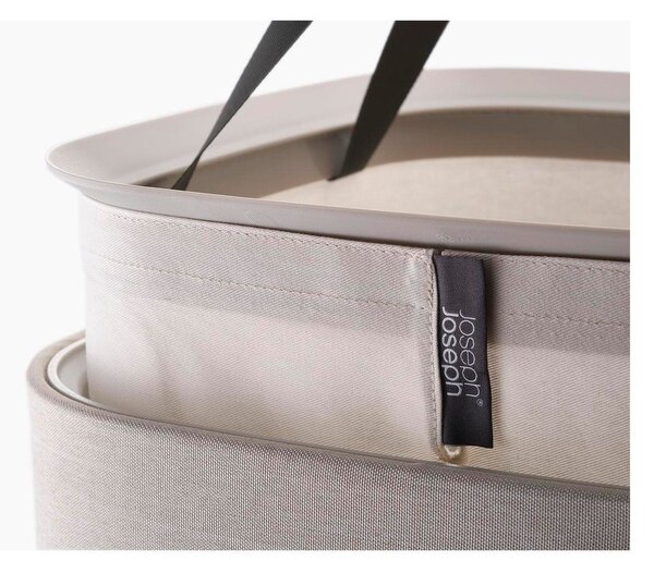 Bézs textil szennyeskosár 60 l Tota One – Joseph Joseph