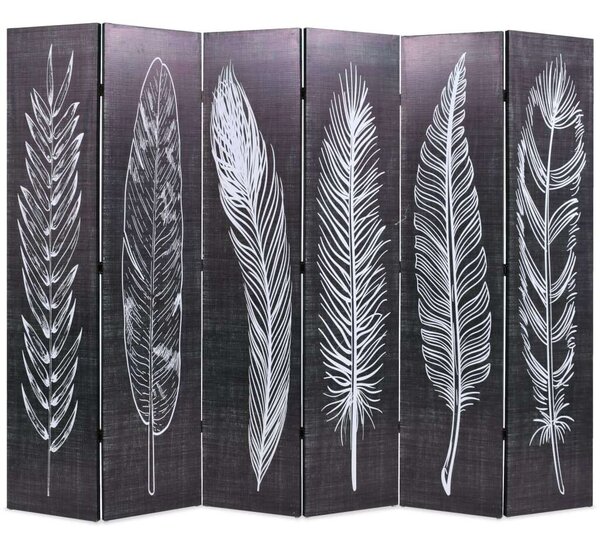 Tollmintás Paraván - Fekete-Fehér - 228x170 cm
