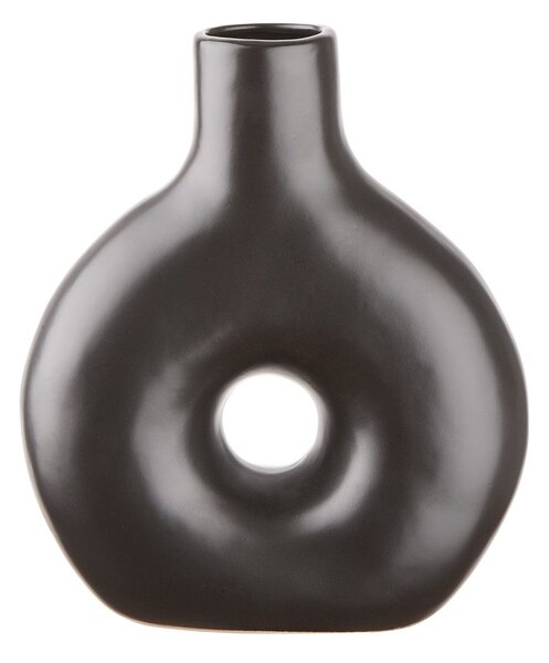 LOOP váza, fekete 19,6 cm