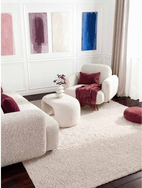 Elefántcsont színű kézi szövésű buklé szőnyeg 160x230 cm Notting Hill Portobello – Ted Baker