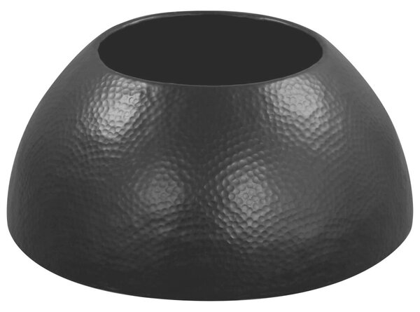 VidaXL fekete kalapált alumínium dohányzóasztal 70 x 30 cm