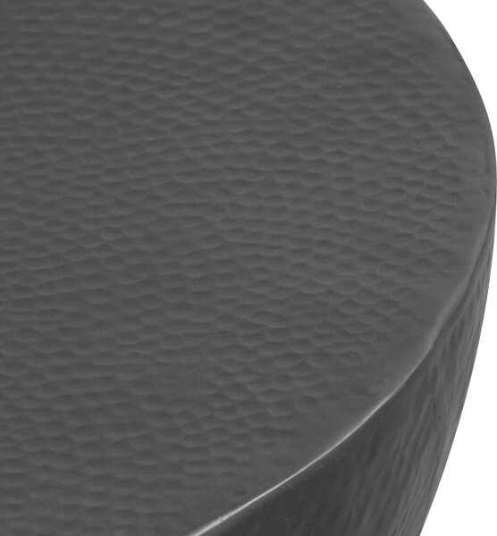 VidaXL fekete kalapált alumínium dohányzóasztal 70 x 30 cm