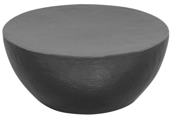 VidaXL fekete kalapált alumínium dohányzóasztal 70 x 30 cm