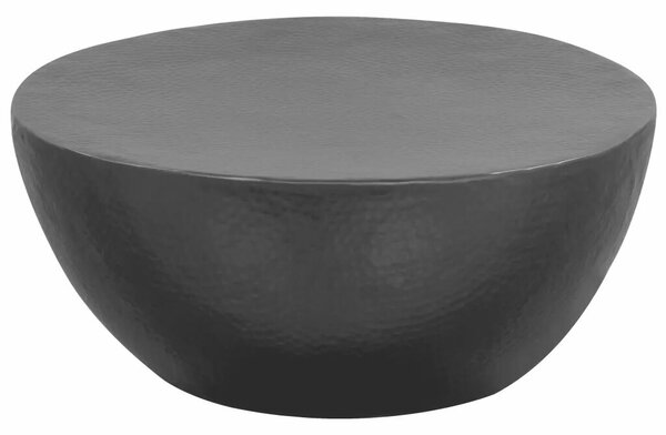 VidaXL fekete kalapált alumínium dohányzóasztal 70 x 30 cm