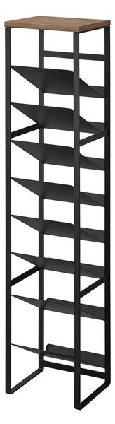 Fekete fém bortartó polcos állvány palackok száma 16 20x88,5x19 cm Tower – YAMAZAKI