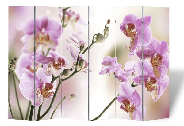 VidaXL Virágmintás Paraván - Margaréta & Orchidea - 217x170 cm