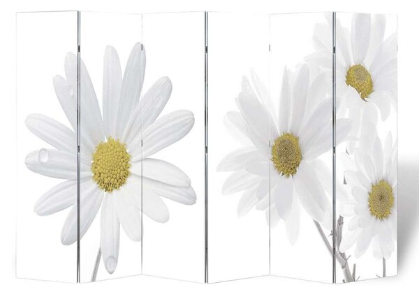 VidaXL Virágmintás Paraván - Margaréta & Orchidea - 217x170 cm