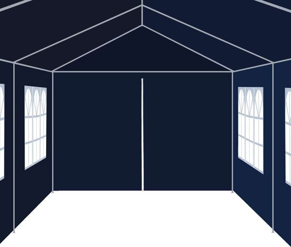 VidaXL Kerti Pavilon - 12x3m - Kék