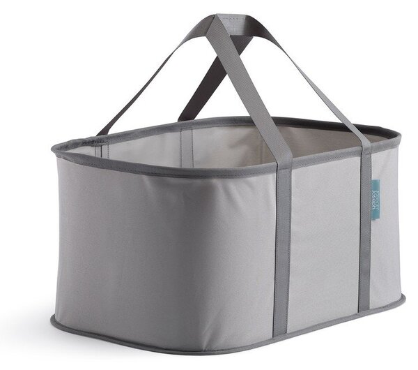 Szürke textil összecsukható szennyeskosár 35 l Duo – Joseph Joseph