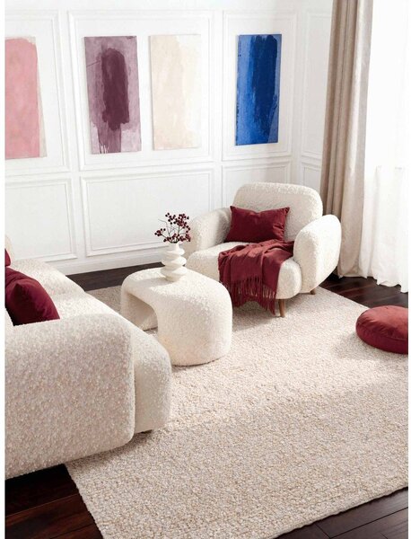 Krémszínű kézi szövésű buklé szőnyeg 160x230 cm Notting Hill Portobello – Ted Baker