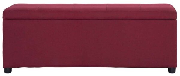 VidaXL Tárolós Pad - Bordó Poliészter - 116cm