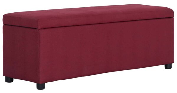 VidaXL Tárolós Pad - Bordó Poliészter - 116cm