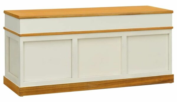 VidaXL Cipősszekrény Pad - Tömörfa - 100x35x45 cm
